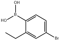 4-Bromo-2-ethylphenylboronic acid 구조식 이미지