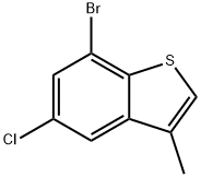 7-bromo-5-chloro-3-methylbenzo[b]thiophene Structure