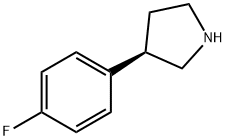 (3R)-3-(4-Fluorophenyl)pyrrolidine Structure