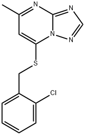 7-[(2-chlorobenzyl)sulfanyl]-5-methyl[1,2,4]triazolo[1,5-a]pyrimidine Structure