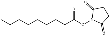 Nonanoic acid, 2,5-dioxo-1-pyrrolidinyl ester Structure