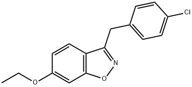 3-(4-chlorobenzyl)-6-ethoxy-1,2-benzoxazole Structure