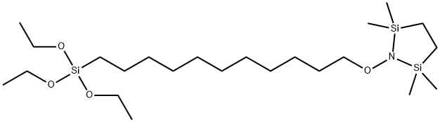 2,2,5,5-Tetramethyl-1-((11-(Triethoxysilyl)Undecyl)Oxy)-1,2,5-Azadisilolidine 구조식 이미지