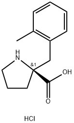 2-[(2-methylphenyl)methyl]-D-Proline hydrochloride Structure