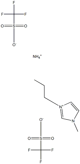 1-METHYL-3-PROPYL-1H-IMIDAZOLIUMAMMONIUM BIS(1,1,1-TRIFLUOROMETHANESULFONATE) Structure