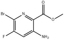 methyl 3-amino-6-bromo-5-fluoropicolinate 구조식 이미지