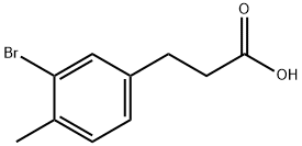 (3-Bromo-4-methyl-phenyl)-acetic acid 구조식 이미지