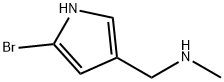 (5-bromo-1H-pyrrol-3-yl)-N-methylmethanamine 구조식 이미지