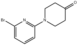 1-(6-bromopyridin-2-yl)piperidin-4-one Structure