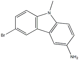 9H-Carbazol-3-amine, 6-bromo-9-methyl-
 Structure