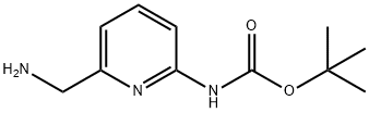 (6-Aminomethyl-pyridin-2-yl)-carbamic acid tert-butyl ester 구조식 이미지
