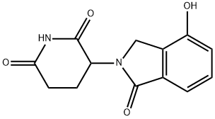 3-(4-hydroxy-1-oxo-1,3-dihydroisoindol-2-yl)piperidine-2,6-dione 구조식 이미지