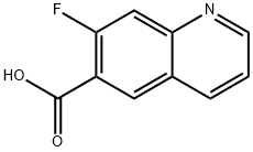 7-fluoro-6-Quinolinecarboxylic acid Structure