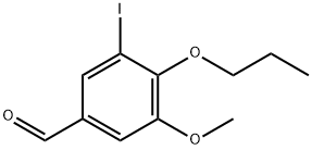 3-iodo-5-methoxy-4-propoxyBenzaldehyde Structure