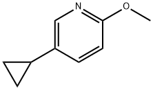 5-Cylclopropyl-2-methoxypyridine 구조식 이미지