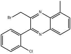 3-(Bromomethyl)-2-(2-chlorophenyl)-5-methylquinoxaline Structure