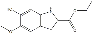ethyl 6-hydroxy-5-methoxyindoline-2-carboxylate 구조식 이미지