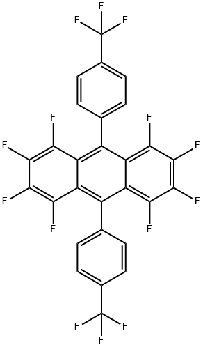 1,2,3,4,5,6,7,8-Octafluoro-9,10-bis[4-(trifluoromethyl)phenyl]anthracene 구조식 이미지