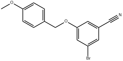 3-Bromo-5-(4-methoxy-benzyloxy)-benzonitrile Structure