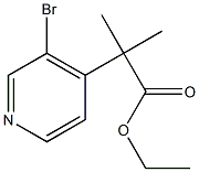 4-Pyridineacetic Acid, 3-Bromo-Alpha,Alpha-Dimethyl-, Ethyl Ester 구조식 이미지