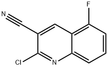 2-Chloro-5-fluoroquinoline-3-carbonitrile Structure