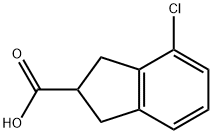 4-chloro-indan-2-carboxylic acid 구조식 이미지