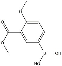 4-Methoxy-3-(methoxycarbonyl)phenylboronic acid 구조식 이미지