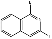 1-Bromo-3-fluoroisoquinoline Structure