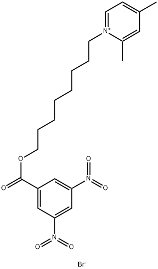 Pyridinium, 1-[8-[(3,5-dinitrobenzoyl)oxy]octyl]-2,4-dimethyl-, bromide 구조식 이미지