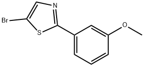 Thiazole,5-bromo-2-(3-methoxyphenyl)- Structure