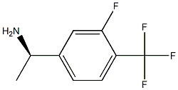 (1R)-1-[3-FLUORO-4-(트리플루오로메틸)페닐]에틸아민 구조식 이미지