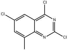 2,4,6-trichloro-8-methyl-quinazoline 구조식 이미지