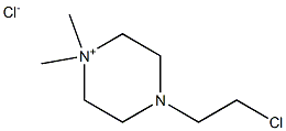 4-(2-Chloroethyl)-1,1-dimethylpiperazin-1-ium chloride 구조식 이미지