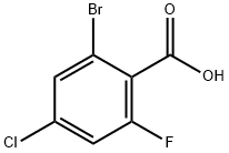 2-Bromo-4-chloro-6-fluorobenzoic acid Structure