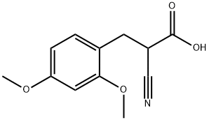 2-Cyano-3-(2,4-dimethoxyphenyl)propionic Acid Structure