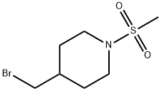 4-Bromomethyl-1-methanesulfonyl-piperidine Structure