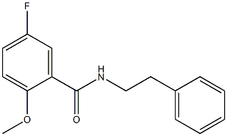 5-fluoro-2-methoxy-N-phenethylbenzamide Structure