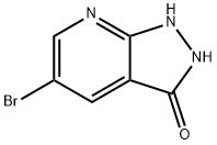 5-bromo-1,2-dihydro-3H-Pyrazolo[3,4-b]pyridin-3-one Structure