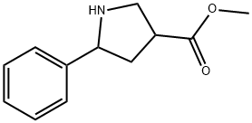 Methyl 5-phenyl-pyrrolidine-3-carboxylate 구조식 이미지