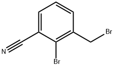 2-bromo-3-(bromomethyl)benzonitrile Structure