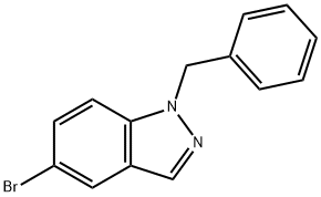 5-Bromo-1-(phenylmethyl)-1H-indazole 구조식 이미지