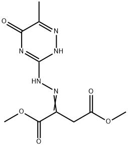 dimethyl (2Z)-2-[2-(5-hydroxy-6-methyl-1,2,4-triazin-3-yl)hydrazinylidene]butanedioate 구조식 이미지