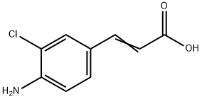 3-(4-Amino-3-chlorophenyl)acrylic acid 구조식 이미지