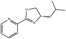 (S)-(-)-4-(2-Methylpropyl)-2-(2-pyridyl)-2-oxazoline 구조식 이미지