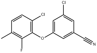 3-Chloro-5-(6-chloro-2-fluoro-3-methylphenoxy)benzonitrile Structure