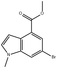 Methyl 6-bromo-1-methyl-1H-indole-4-carboxylate Structure