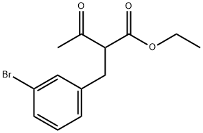 ethyl 2-(3-bromobenzyl)-3-oxobutanoate 구조식 이미지