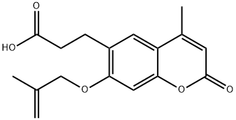 3-{4-methyl-7-[(2-methylprop-2-en-1-yl)oxy]-2-oxo-2H-chromen-6-yl}propanoic acid Structure