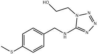 2-(5-{[4-(methylsulfanyl)benzyl]amino}-1H-tetrazol-1-yl)ethanol Structure