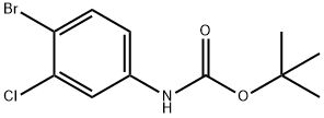 tert-butyl 4-bromo-3-chlorophenylcarbamate 구조식 이미지